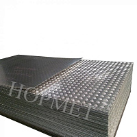 Лист алюминиевый 3х1500х6000, рифление квинтет, марка АМГ2Н2Р в Мурманске цена